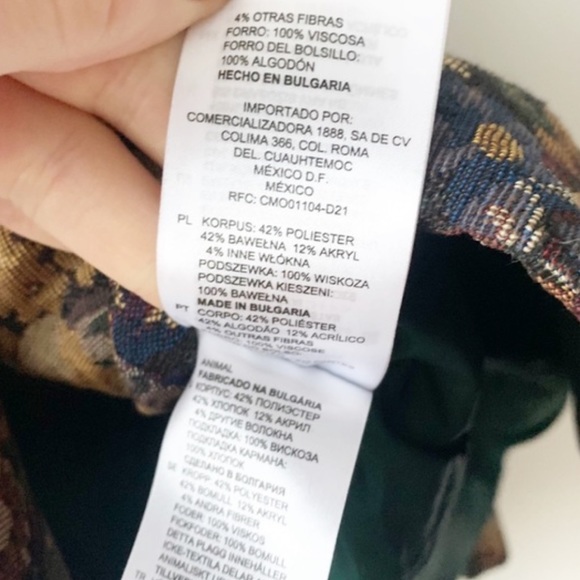 Sandro Paris Alma Floral Blazer Jacket Jacquard Xs - Picture 6 of 8